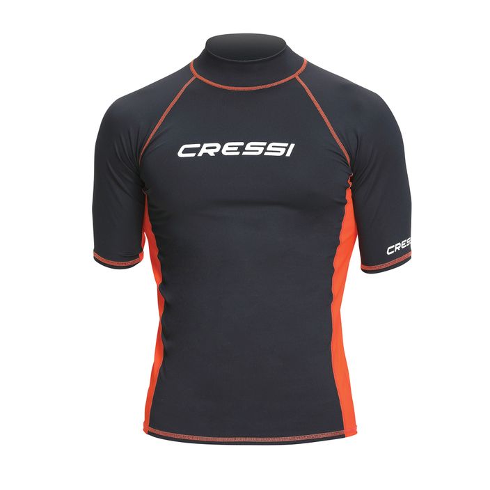 Cressi Rash Guard ανδρικό κολυμβητικό πουκάμισο πορτοκαλί και μαύρο XLW478404 2