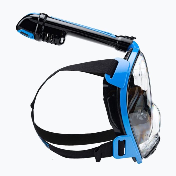 Cressi Duke Dry full face μάσκα για κατάδυση με αναπνευστήρα μαύρο και μπλε XDT005020 3