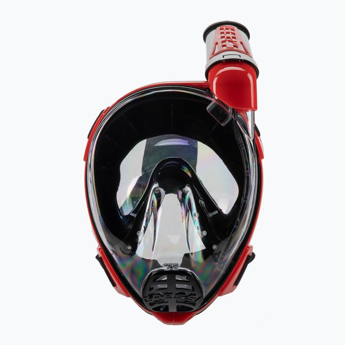 Cressi Duke Dry full face μάσκα για κατάδυση με αναπνευστήρα μαύρο και κόκκινο XDT005058 2