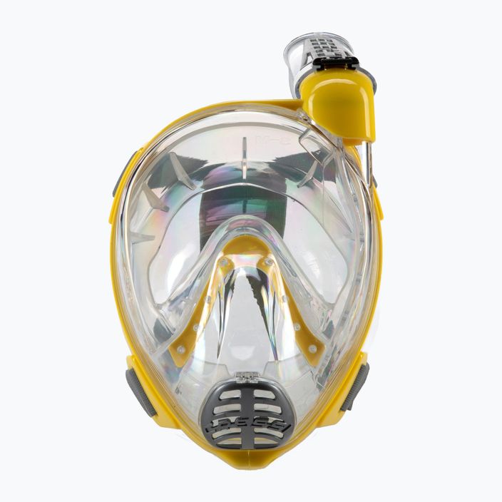 Cressi Duke Dry full face μάσκα για κατάδυση με αναπνευστήρα κίτρινο XDT000010 2