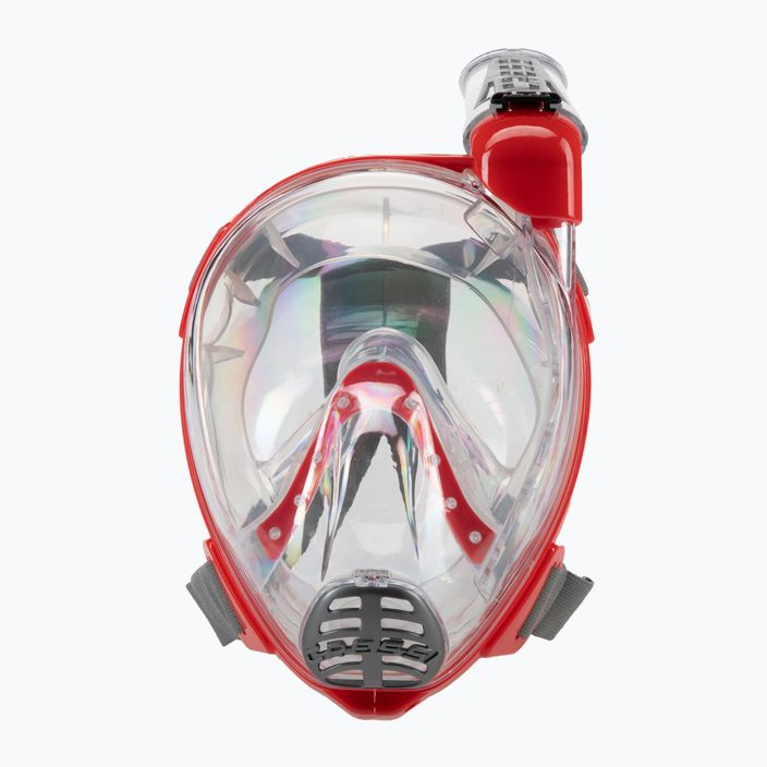Cressi Duke Dry full face μάσκα για κατάδυση με αναπνευστήρα κόκκινη XDT000058 2