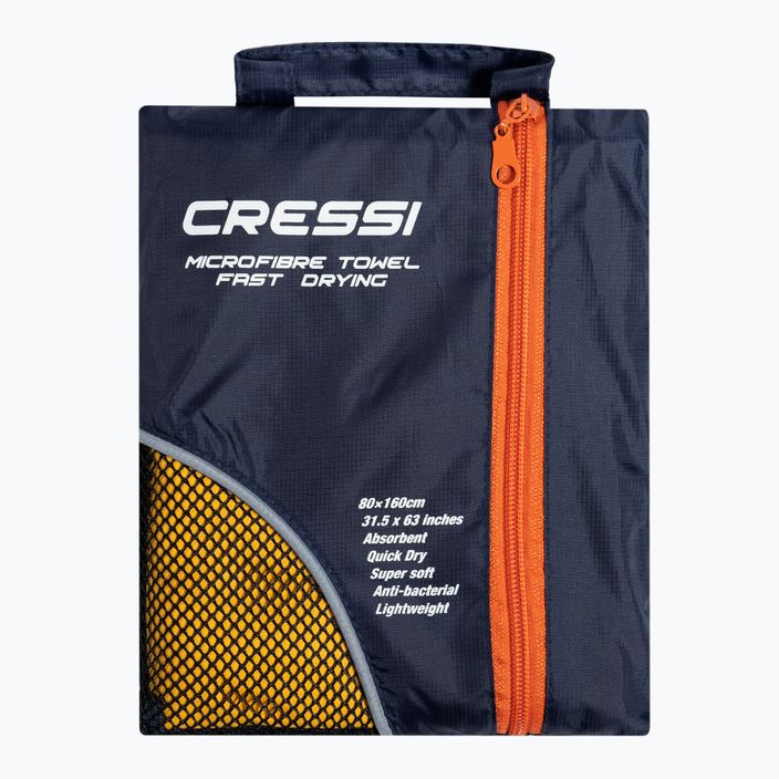 Πετσέτα γρήγορου στεγνώματος Cressi κίτρινη XVA880 5
