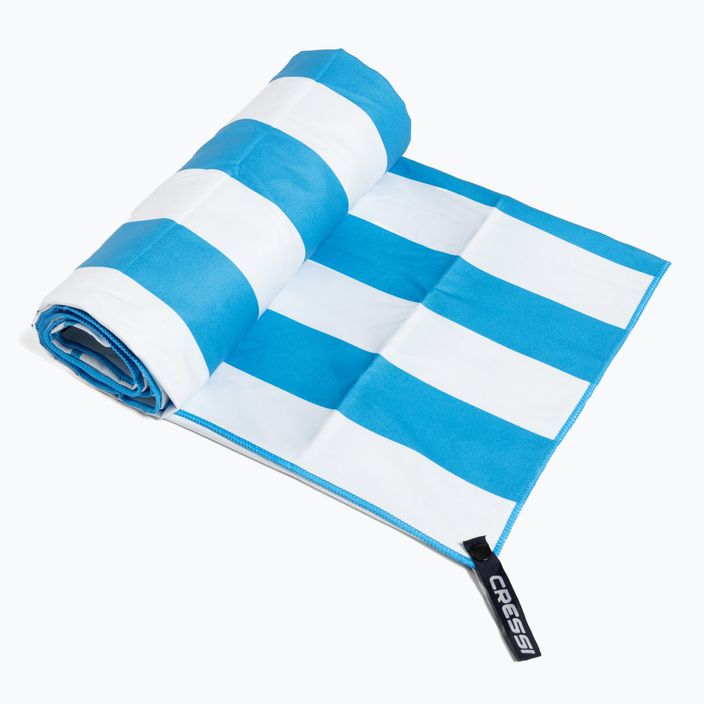 Cressi Stripe Beach πετσέτα γρήγορου στεγνώματος μπλε XVA871 2
