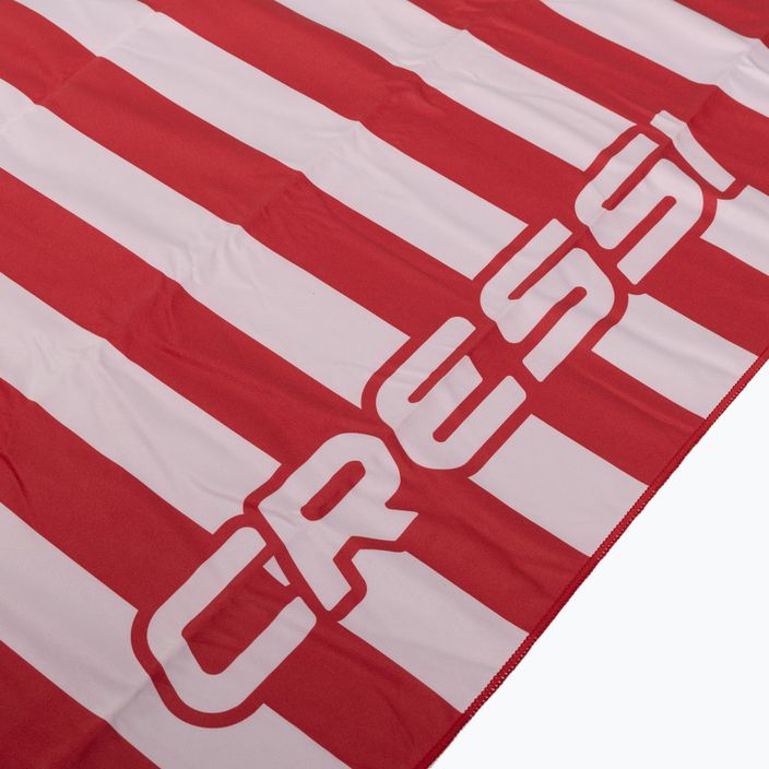 Πετσέτα γρήγορου στεγνώματος Cressi Microfiber Stripe κόκκινη XVA871160 3