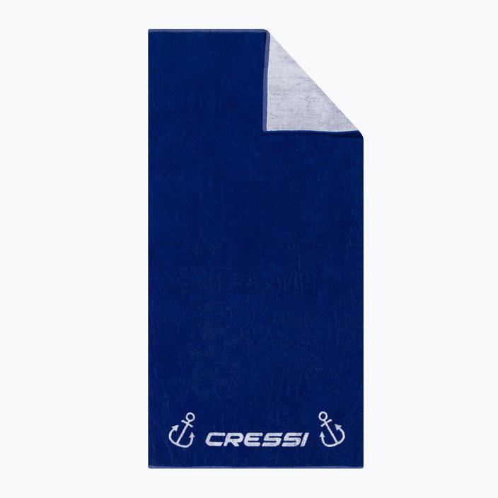 Cressi Βαμβακερή πετσέτα πλαίσιο μπλε XVA906