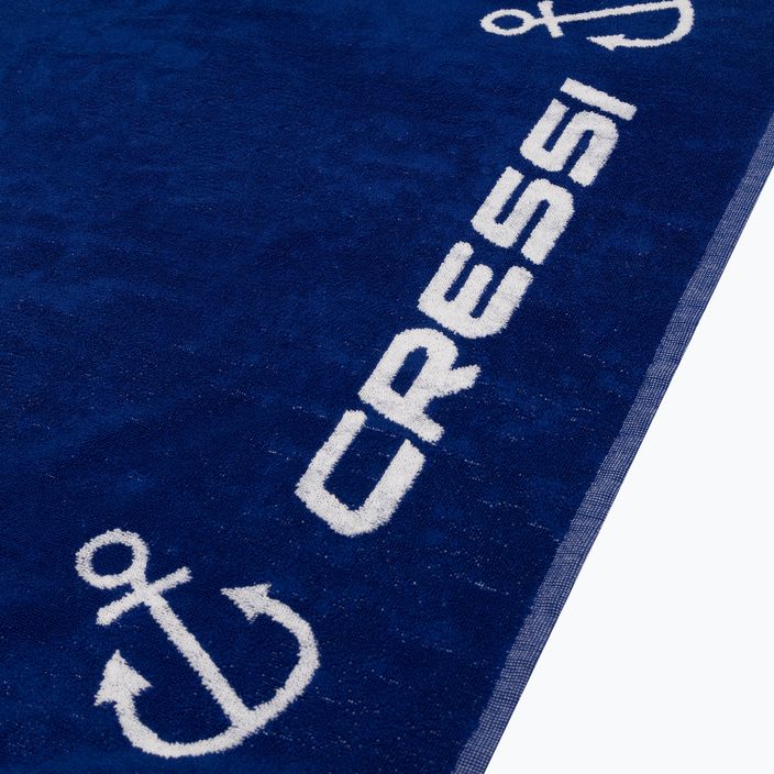 Cressi Βαμβακερή πετσέτα πλαίσιο μπλε XVA906 3