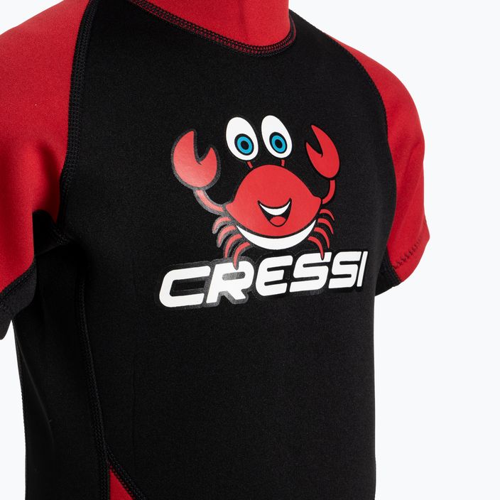 Cressi Smoby Shorty 2 mm παιδικός αφρός κολύμβησης μαύρο και κόκκινο XDG008201 3