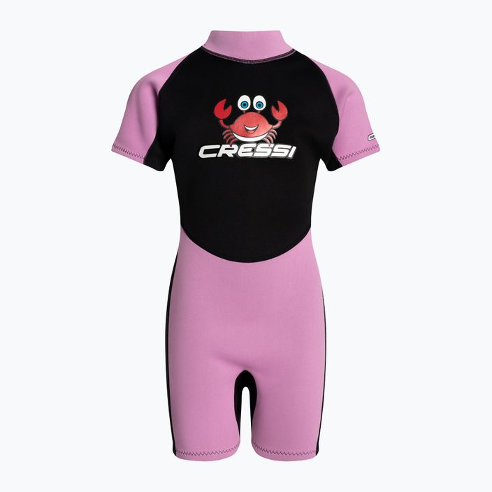 Cressi Smoby Shorty 2 mm παιδικός αφρός κολύμβησης μαύρο και ροζ XDG008301