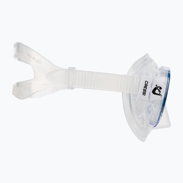 Παιδικό σετ κατάδυσης με αναπνευστήρα Cressi Perla Jr μάσκα + αναπνευστήρας Minigringo διάφανο μπλε DM101220 3