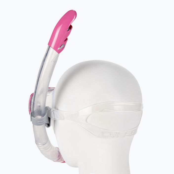 Cressi σετ κατάδυσης με αναπνευστήρα μάσκα Estrella + αναπνευστήρας Gamma διαφανές ροζ DM340040 3