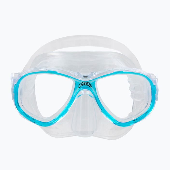 Παιδική μάσκα κατάδυσης Cressi Perla μπλε και διαφανής DN208463 2