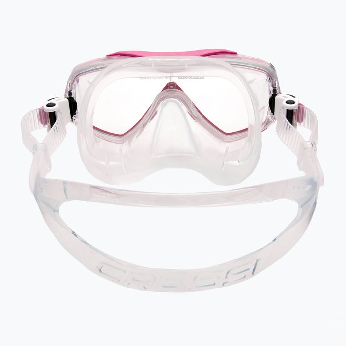Cressi Estrella ροζ και διάφανη μάσκα κατάδυσης DN340040 5