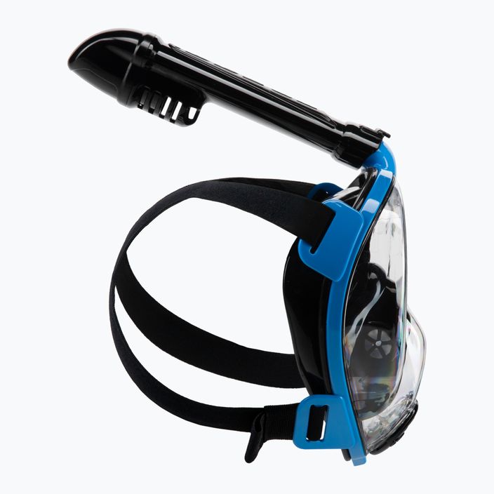 Cressi Baron full face μάσκα για κατάδυση με αναπνευστήρα μαύρο και μπλε XDT025020 3