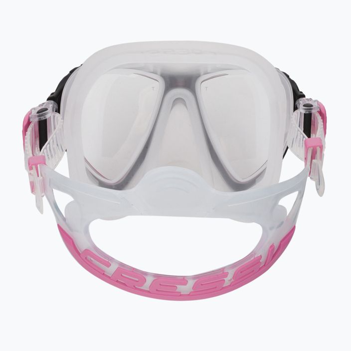 Cressi Quantum ροζ/άχρωμη μάσκα κατάδυσης DS510040 5