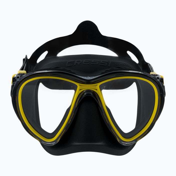 Cressi Quantum μάσκα κατάδυσης μαύρη/κίτρινη DS515010 2