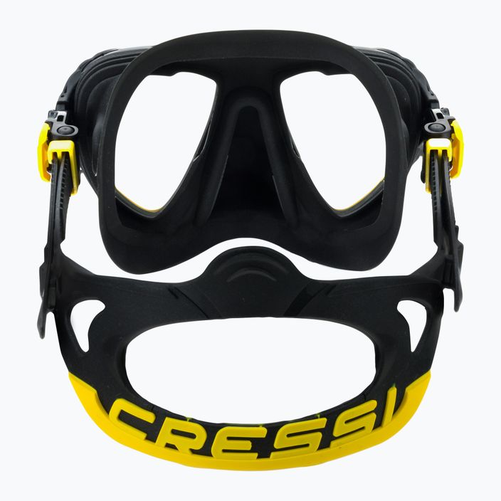 Cressi Quantum μάσκα κατάδυσης μαύρη/κίτρινη DS515010 5