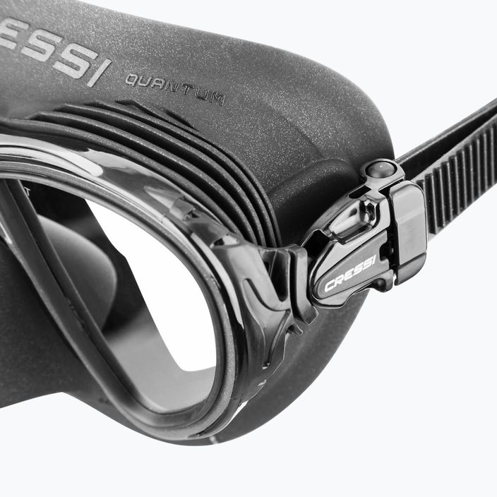 Cressi Quantum Ultravision μαύρη/ασημί μάσκα κατάδυσης 4