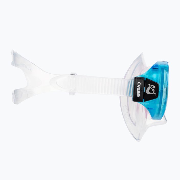 Cressi Piumetta παιδική μάσκα αναπνευστήρα ασημί-μπλε DN200563 3