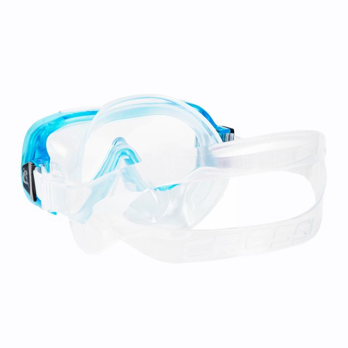 Cressi Piumetta παιδική μάσκα αναπνευστήρα ασημί-μπλε DN200563 4