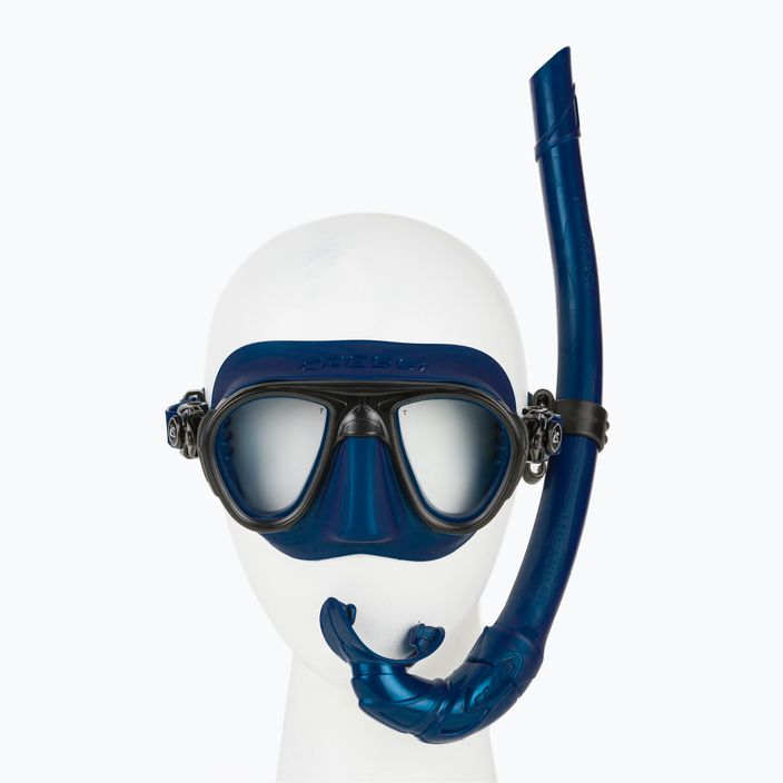 Cressi Calibro + Corsica σετ κατάδυσης μάσκα + αναπνευστήρας μπλε DS434550
