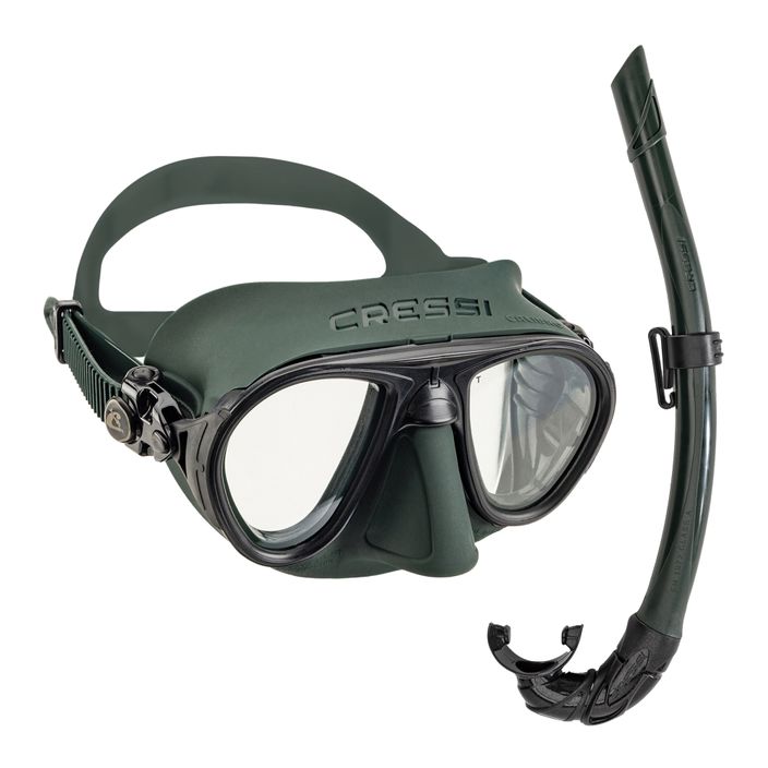 Cressi Calibro + Corsica σετ κατάδυσης μάσκα + αναπνευστήρας πράσινο DS439850 2