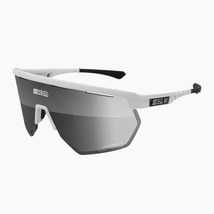 SCICON Aerowing λευκό γυαλιστερό/scnpp γυαλιά ποδηλασίας πολλαπλών καθρεφτών ασημί EY26080802 2