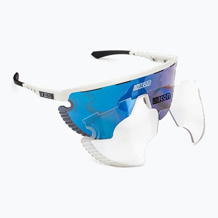 Γυαλιά ηλίου SCICON Aerowing Lamon λευκό γυαλιστερό/scnpp πολλαπλών καθρεφτών μπλε EY30030800