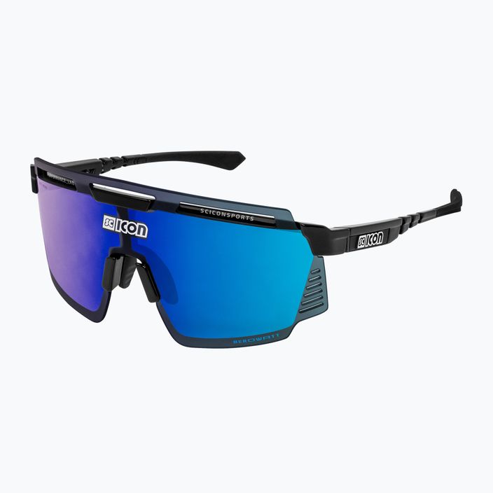 SCICON Aerowatt μαύρο γυαλιστερό/scnpp γυαλιά ποδηλασίας πολλαπλών καθρεφτών μπλε EY37030200 2