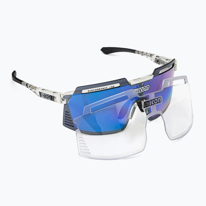 SCICON Aerowatt Foza crystal gloss/scnpp γυαλιά ποδηλασίας πολλαπλών καθρεφτών μπλε EY38030700