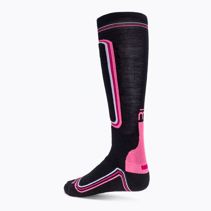 Γυναικείες κάλτσες σκι Mico Heavy Weight Primaloft μαύρες/ροζ CA00119 2