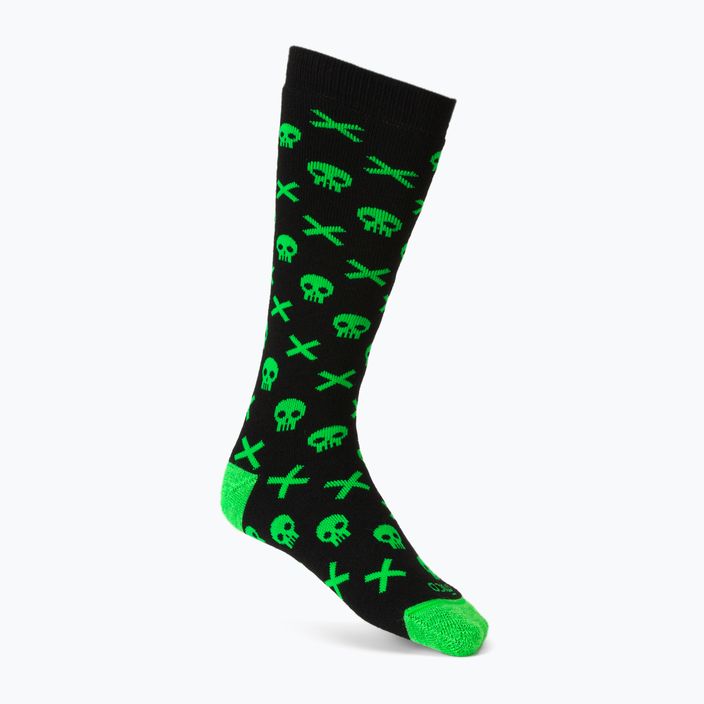 Mico Παιδικές κάλτσες σκι μεσαίου βάρους Warm Control μαύρες-πράσινες CA02699