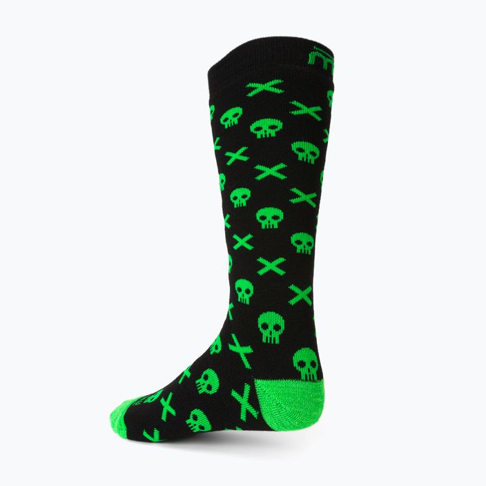 Mico Παιδικές κάλτσες σκι μεσαίου βάρους Warm Control μαύρες-πράσινες CA02699 2