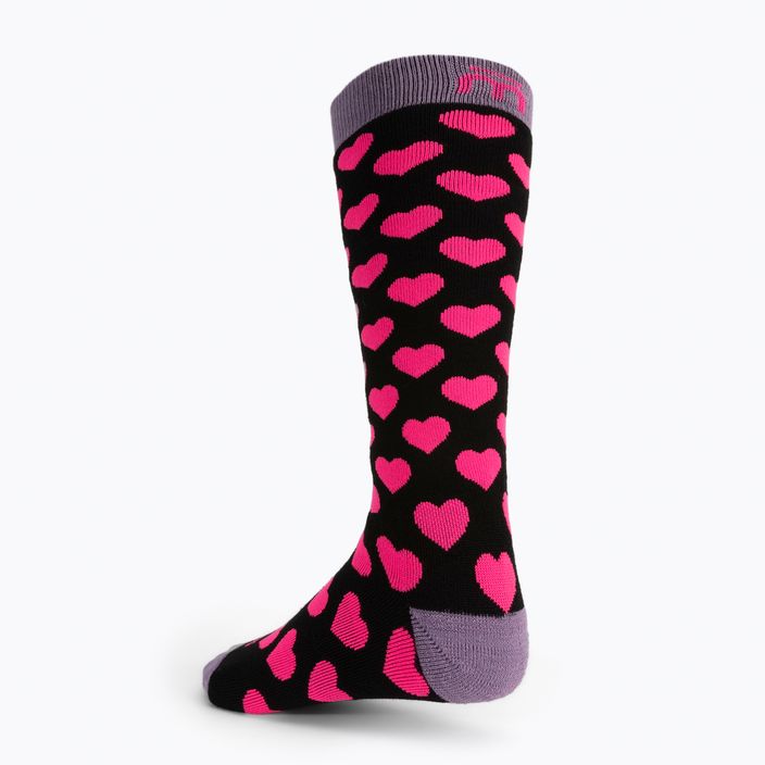 Mico Παιδικές κάλτσες σκι μεσαίου βάρους Warm Control μαύρες/κόκκινες CA02699 2