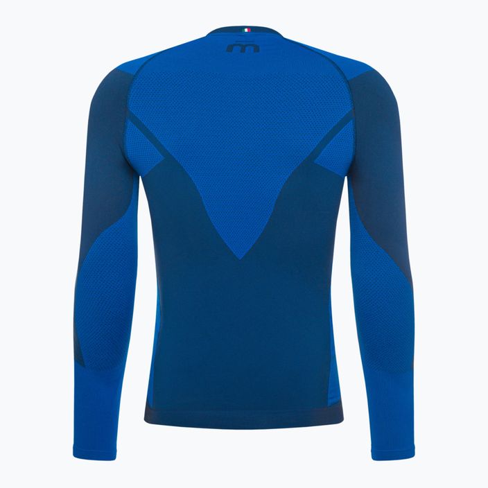 Ανδρικό θερμικό T-shirt Mico Warm Control Round Neck μπλε IN01850 2