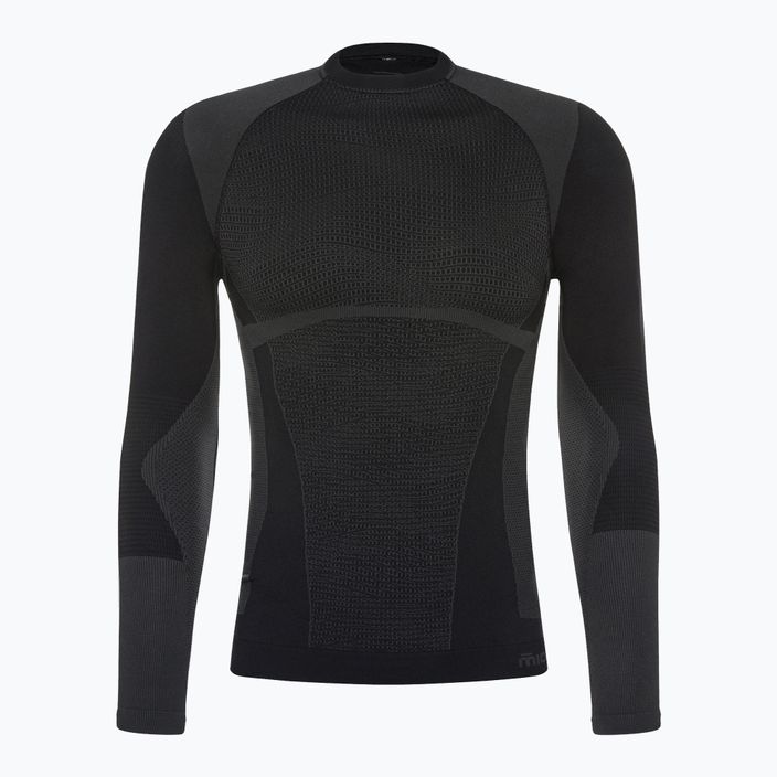 Ανδρικό θερμικό T-shirt Mico Warm Control Round Neck μαύρο IN01850