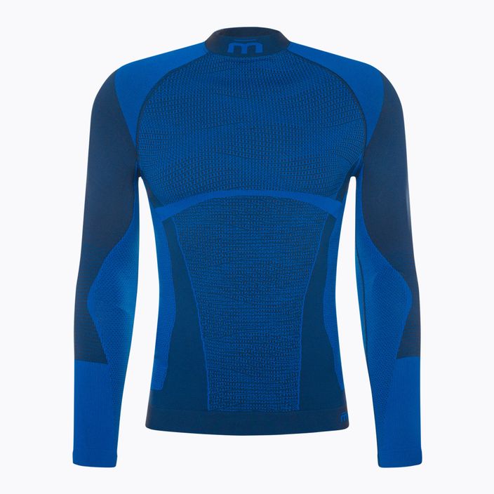 Ανδρικό θερμικό T-shirt Mico Warm Control Mock Neck μπλε IN01851