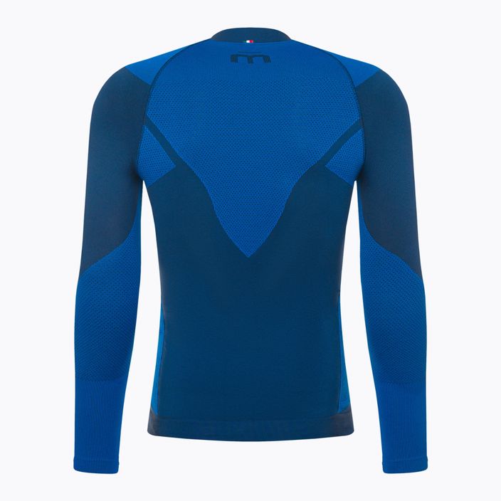 Ανδρικό θερμικό T-shirt Mico Warm Control Zip Neck μπλε IN01852 2