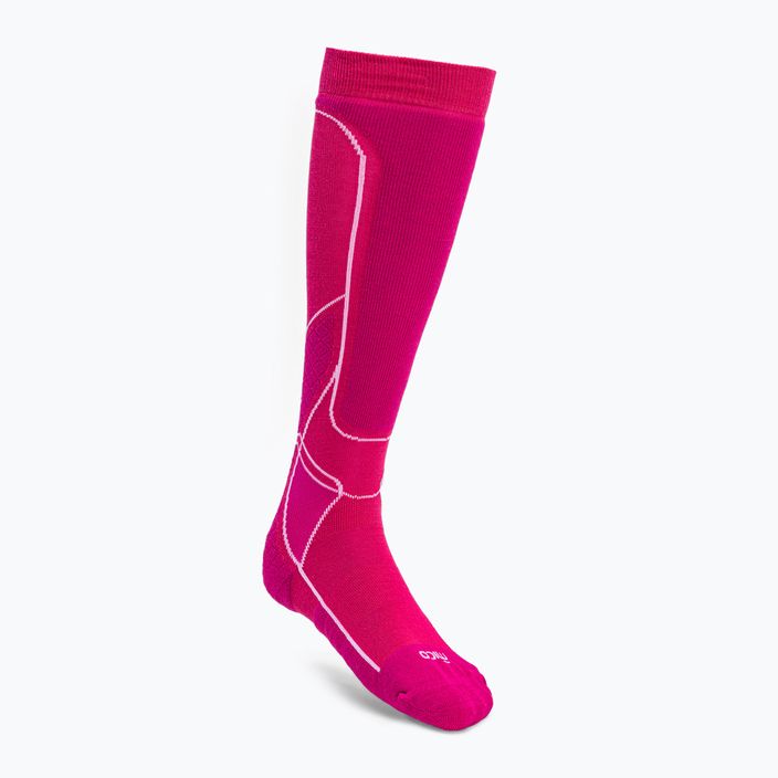 Γυναικείες κάλτσες σκι Mico μεσαίου βάρους Warm Control Pink CA00226
