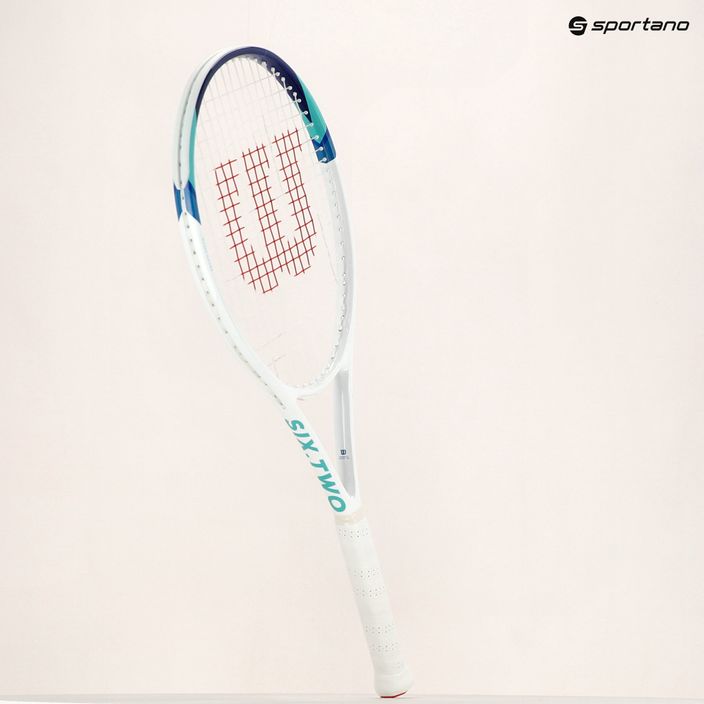 Wilson Six Two ρακέτα τένις λευκή και μπλε WR125110 10