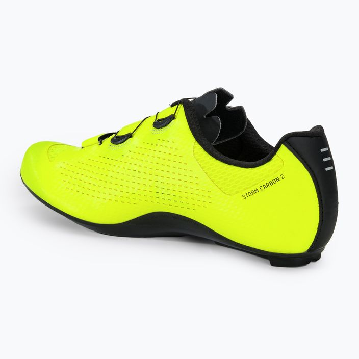 Ανδρικά παπούτσια δρόμου Northwave Storm Carbon 2 κίτρινο φλούο/μαύρο 3