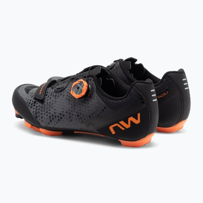Ανδρικά παπούτσια ποδηλασίας MTB Northwave Razer 2 γραφίτης-πορτοκαλί 80222013 3