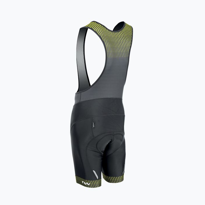 Northwave Origin Bibshort ανδρικό ποδηλατικό σορτς μαύρο/κίτρινο 89221020 2