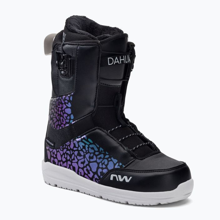 Γυναικείες μπότες snowboard Northwave Dahlia SLS μαύρο/μωβ 70221501-16
