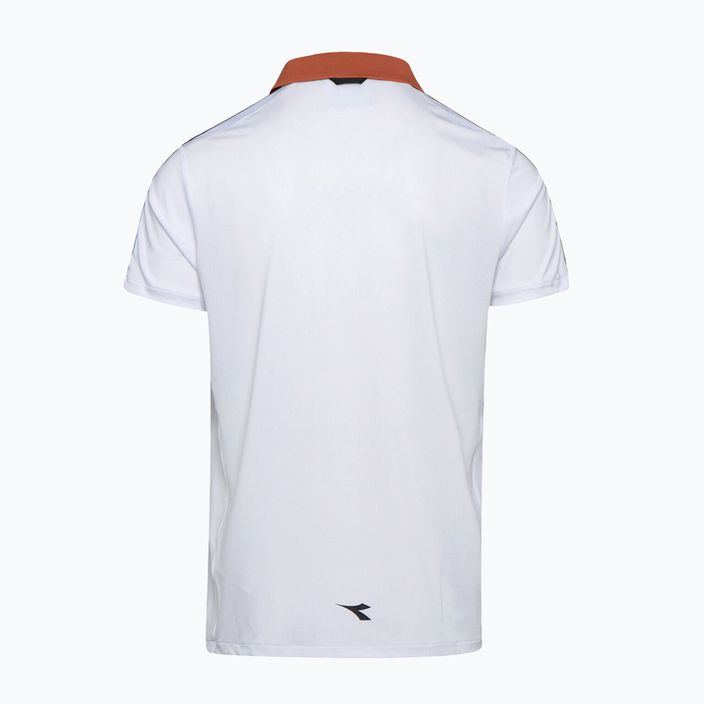 Ανδρικό μπλουζάκι πόλο τένις Diadora Challenge λευκό 102.176853 2