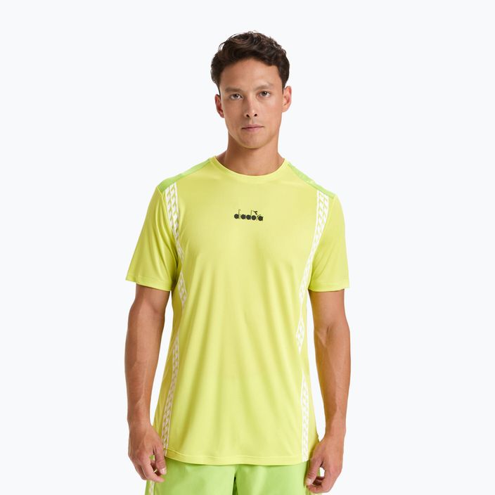 Ανδρικό μπλουζάκι τένις Diadora Challenge κίτρινο 102.176852 2