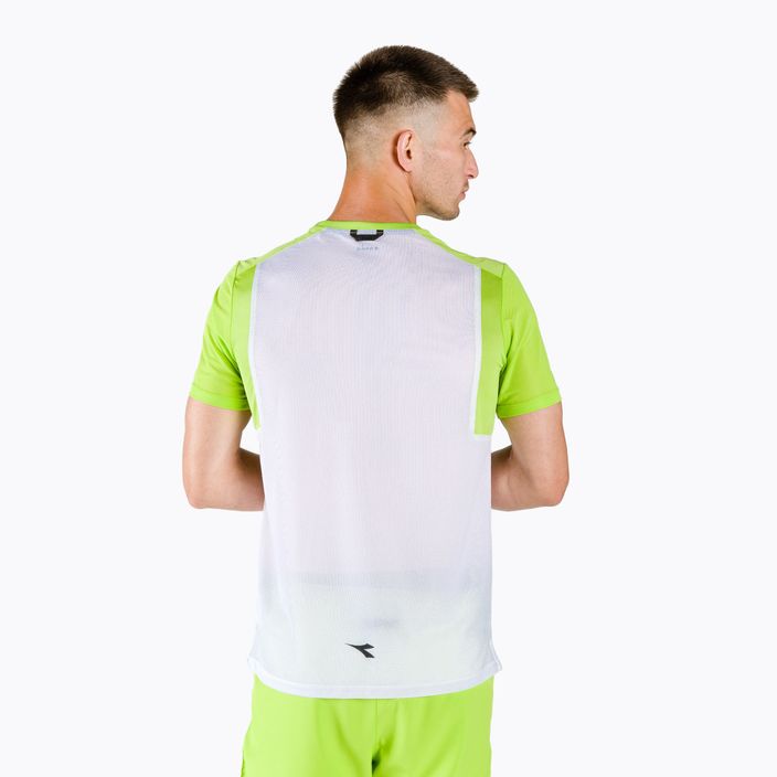Ανδρικό μπλουζάκι τένις Diadora Clay λευκό 102.176842 3