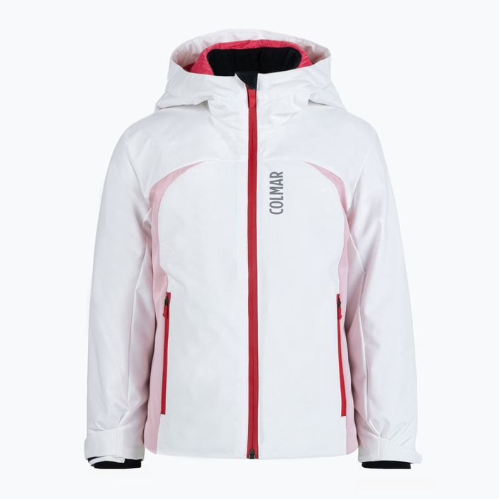Παιδικό μπουφάν σκι Colmar λευκό και ροζ 3114B