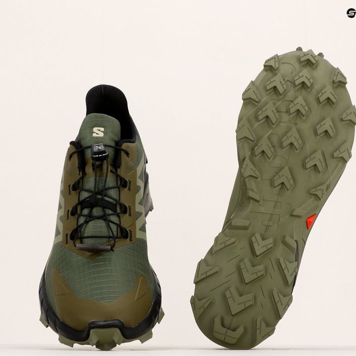 Ανδρικά παπούτσια για τρέξιμο Salomon Supercross 4 πράσινο L47205100 16