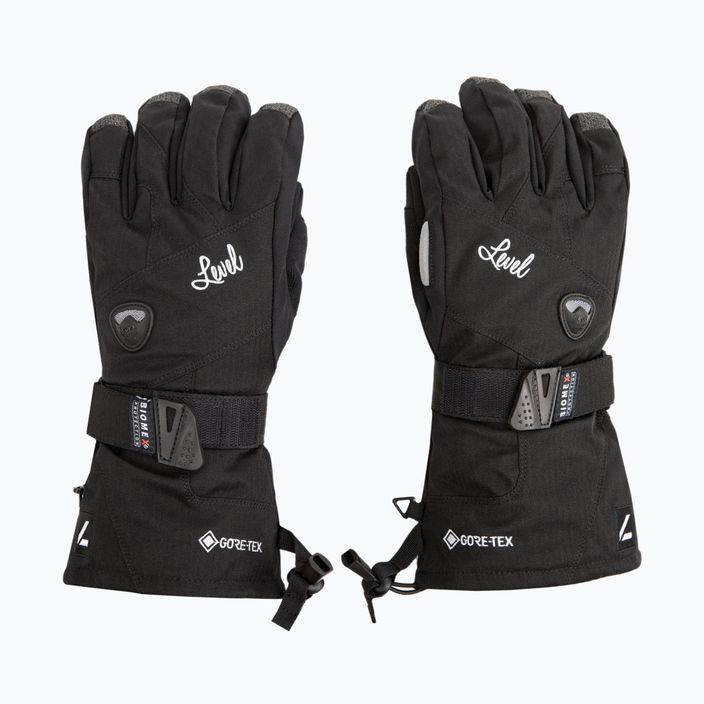 Γυναικεία γάντια snowboard Level Half Pipe Gore Tex μαύρο 1021 3