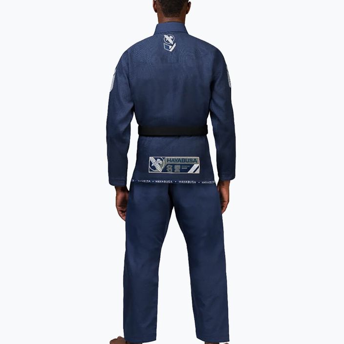 Hayabusa Ascend Lightweight Jiu Jitsu GI kimono navy blue PLWJJG 3